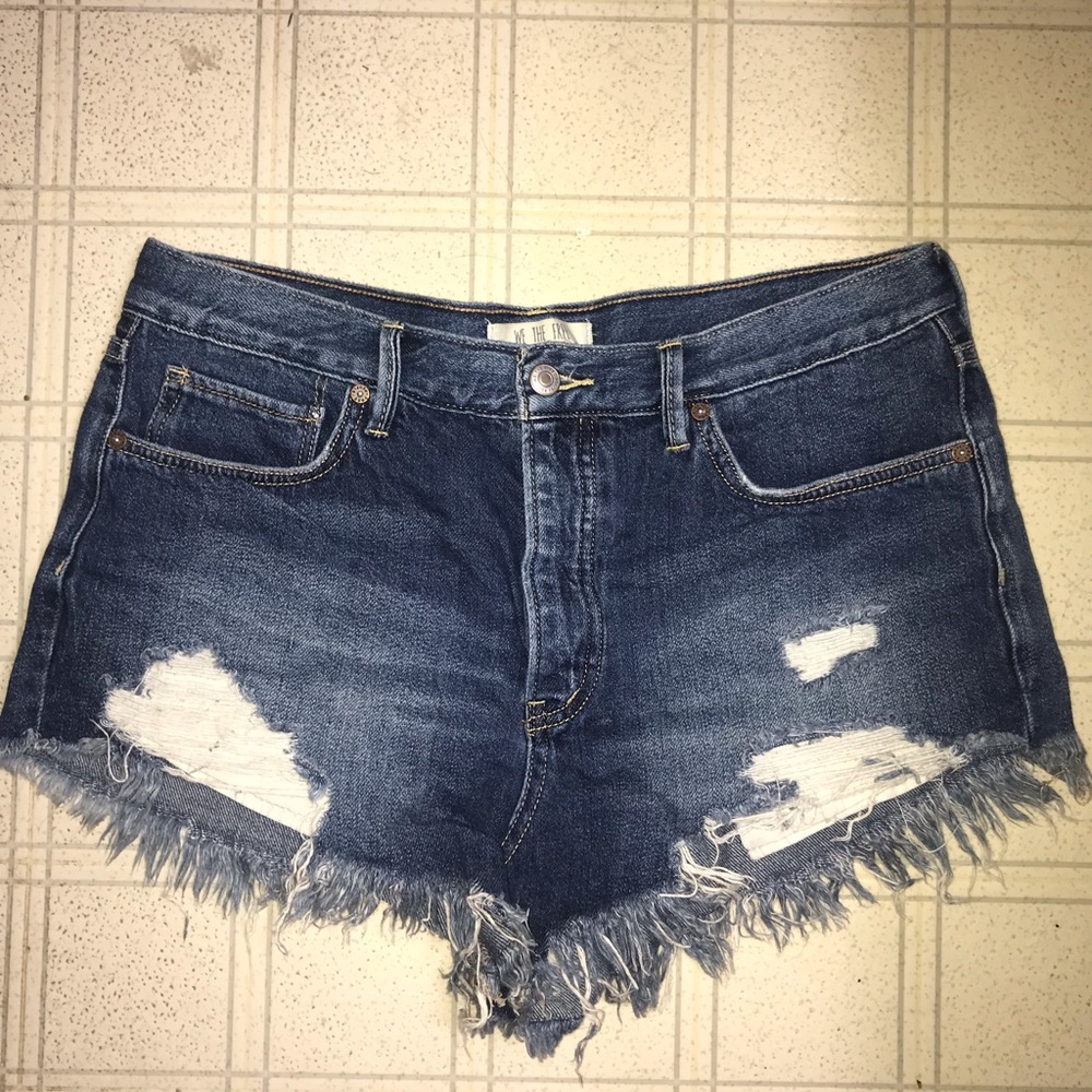 Free people jean shorts